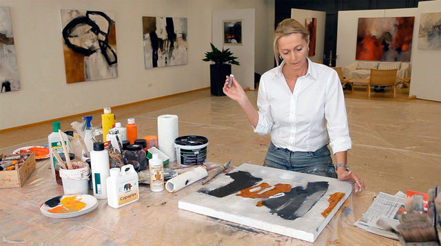 Lerne im geistreich Online-Kurs mit Annette Lehrmann Bitumen und Rosteffekt kennen