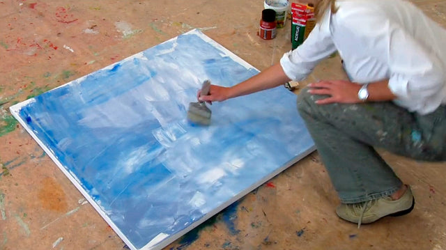 Lerne im geistreich Online-Kurs mit Annette Lehrmann Blumenbild abstrakt kennen