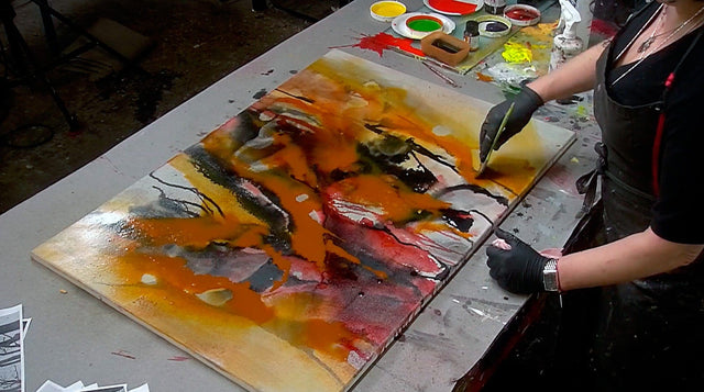 Lerne im geistreich Online-Kurs mit Era Freidzon Zauberwald in Tusche und Acryl kennen