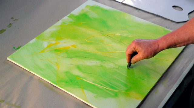 Lerne im geistreich Online-Kurs mit Helga Budde-Engelke Grün - Klare Farben und Lasurmalerei kennen