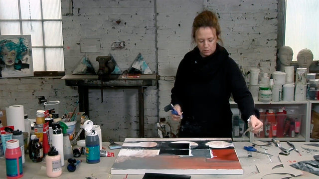 Lerne im geistreich Online-Kurs mit Isabelle Zacher-Finet Strukturpapier und geometrische Formen kennen