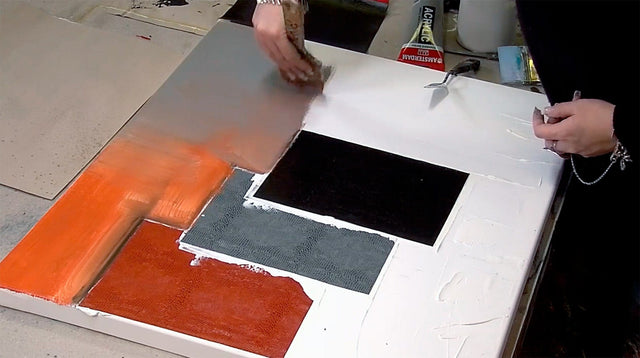 Lerne im geistreich Online-Kurs mit Isabelle Zacher-Finet Strukturpapier und geometrische Formen kennen