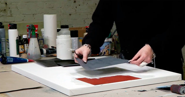 Lerne im geistreich Online-Kurs mit Isabelle Zacher-Finet Strukturpapier und geometrische Formen kennen