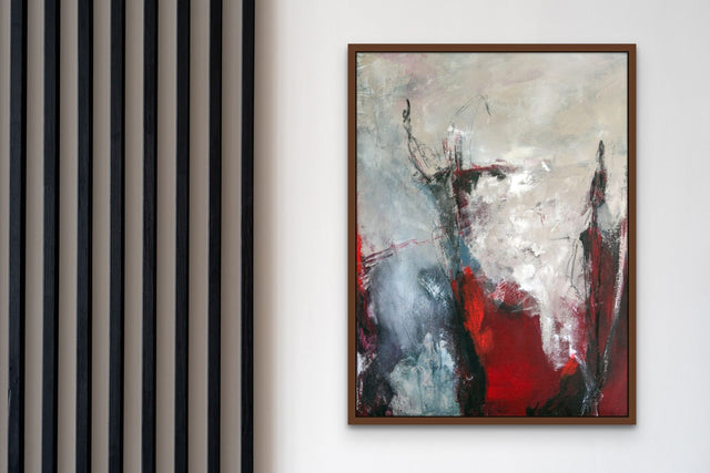 Lerne im geistreich Online-Kurs mit Sonja Schmid Abstrakt in Rot... kennen