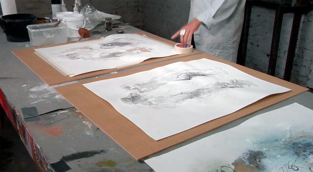 Lerne im geistreich Online-Kurs mit Ute Hoeg Sumpfkalk auf Papier - großes Format kennen