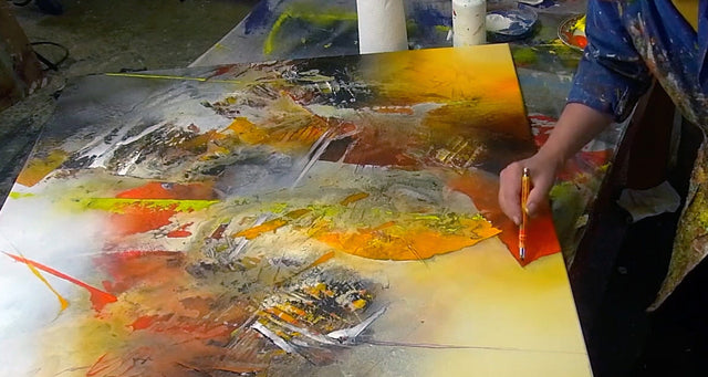 Lerne im geistreich Online-Kurs mit Alfred Hansl Erdtöne und expressive Textur kennen