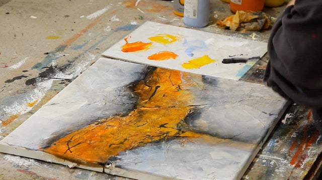 Lerne im geistreich Online-Kurs mit Andrea Rathert-Schützdeller Meine Schwamm-Technik kennen