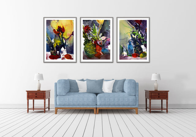 Lerne im geistreich Online-Kurs mit Andreas Mattern Stillleben Obst und Blumen in Aquarell kennen