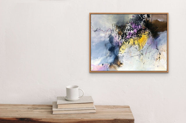 Lerne im geistreich Online-Kurs mit Angelika Biber Abstrakt - Struktur und Bitumen (Schüttung) kennen