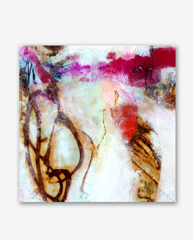 Lerne im geistreich Online-Kurs mit Angelika Biber Collage mit Wachs auf Holzkörper - Rost, Paraffin und Ölfarben kennen