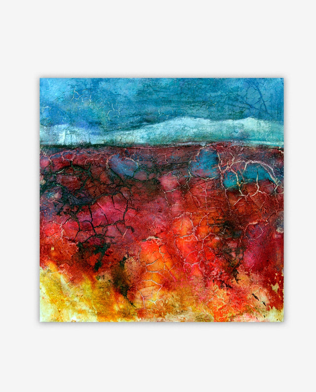 Lerne im geistreich Online-Kurs mit Angelika Biber Landschaft mit Acryl und Beizen kennen