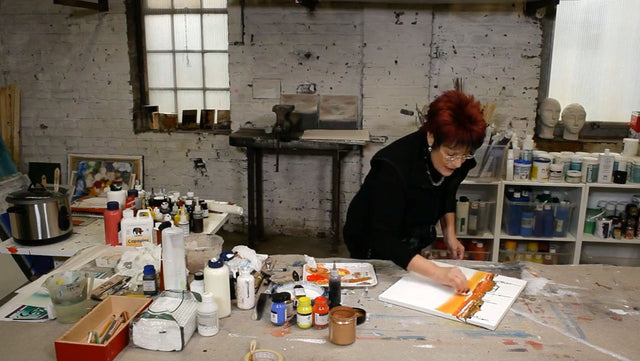 Lerne im geistreich Online-Kurs mit Annegret Poschlep Landschaft grafisch und abstrakt kennen