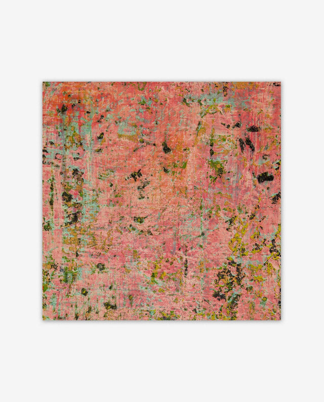 Lerne im geistreich Online-Kurs mit Barbara Wylon Grattage-Technik pink mit reliefartigen Strukturen kennen