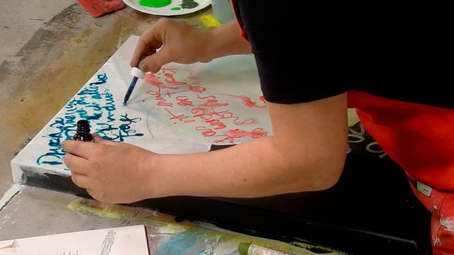 Lerne im geistreich Online-Kurs mit Birgit Herzberg-Jochum Schrift im Bild in sechs Varianten kennen