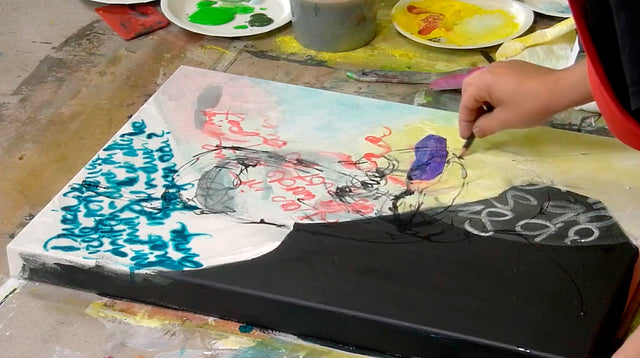 Lerne im geistreich Online-Kurs mit Birgit Herzberg-Jochum Schrift im Bild in sechs Varianten kennen