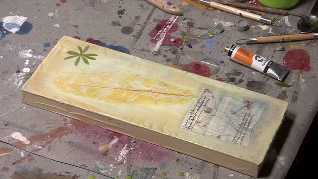 Lerne im geistreich Online-Kurs mit Birgit Hüttemann-Holz Enkaustik "Basics + Techniken" Einführungskurs kennen