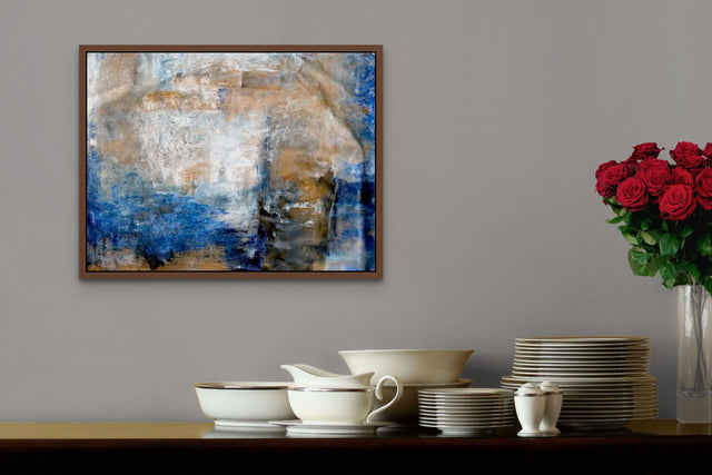 Lerne im geistreich Online-Kurs mit Brigitte Riechelmann Abstraktion auf Packpapier kennen