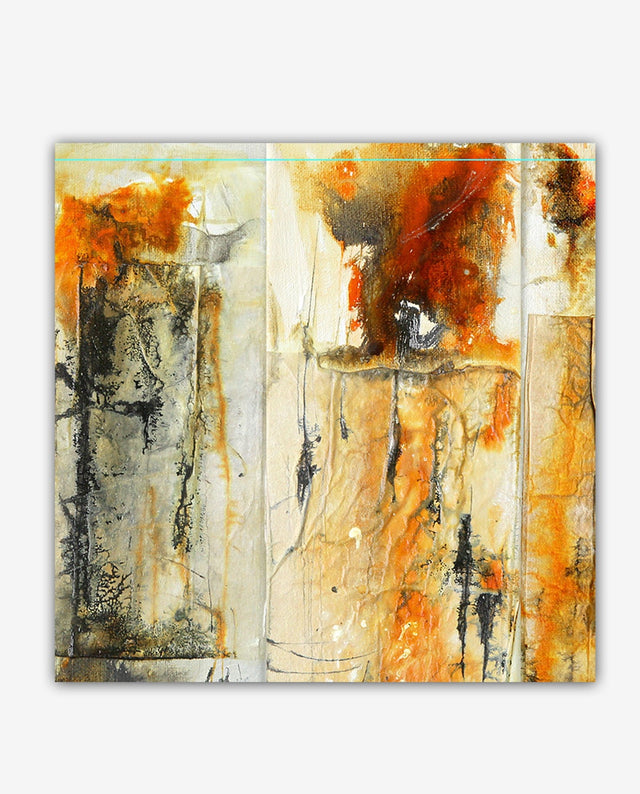 Lerne im geistreich Online-Kurs mit Brigitte Riechelmann Acryl-Mischtechnik mit Collage kennen