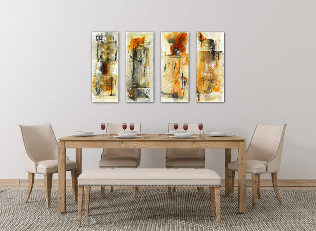 Lerne im geistreich Online-Kurs mit Brigitte Riechelmann Acryl-Mischtechnik mit Collage kennen