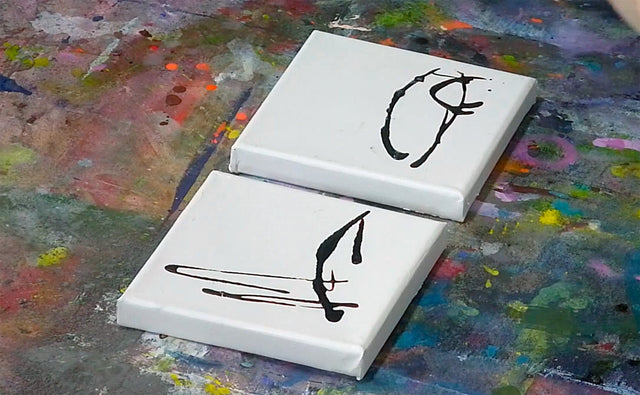 Lerne im geistreich Online-Kurs mit Brigitte Riechelmann Tusche und Collage - kleines Format kennen