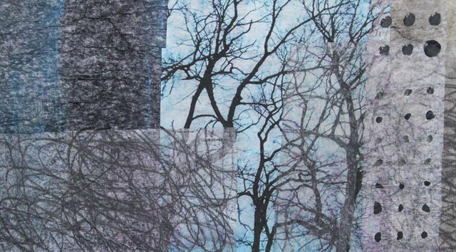 Lerne im geistreich Online-Kurs mit Cordula Kagemann Collage art - making collage material and photo transfer kennen