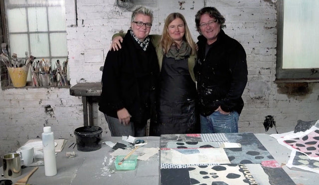 Lerne im geistreich Online-Kurs mit Cordula Kagemann Collage auf großem Format kennen