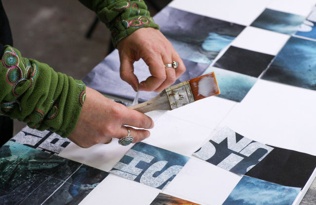 Lerne im geistreich Online-Kurs mit Cordula Kagemann Grid-Painting - Rastermalerei kennen