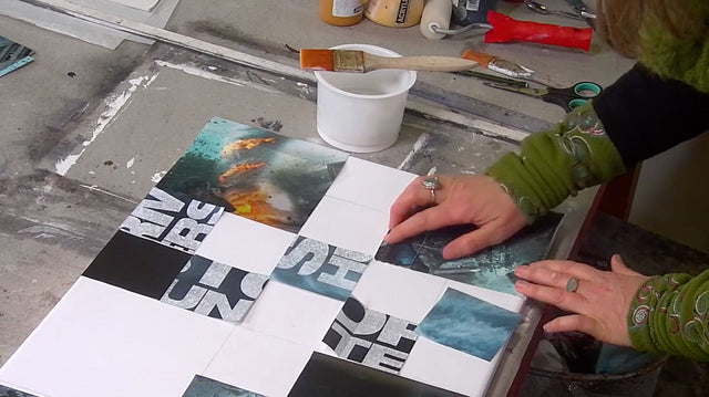 Lerne im geistreich Online-Kurs mit Cordula Kagemann Grid-Painting - Rastermalerei kennen