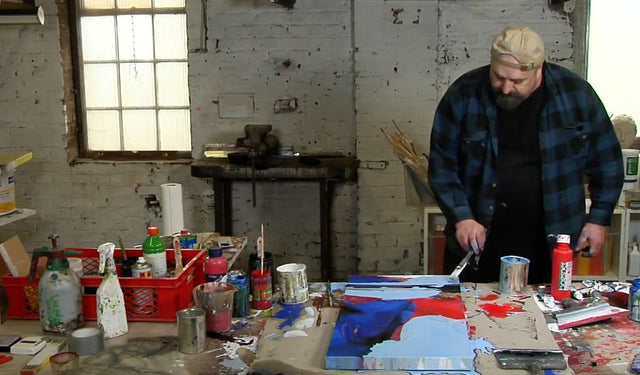 Lerne im geistreich Online-Kurs mit Dietmar Wölfl 2 Strukturbilder mit Beize - Wölfl-Technik kennen