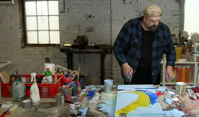 Lerne im geistreich Online-Kurs mit Dietmar Wölfl 2 Strukturbilder mit Beize - Wölfl-Technik kennen