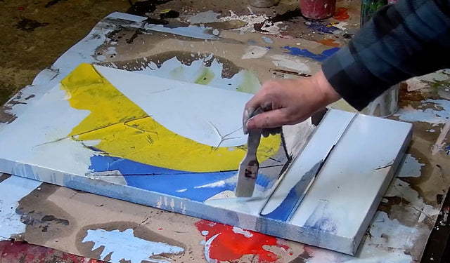 Lerne im geistreich Online-Kurs mit Dietmar Wölfl 2 Strukturbilder mit Beize - Wölfl-Technik kennen