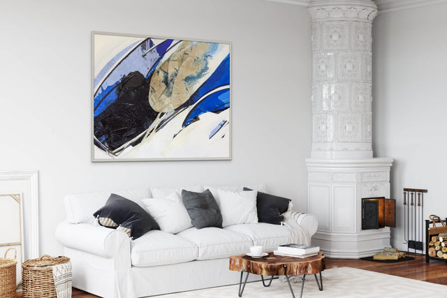 Lerne im geistreich Online-Kurs mit Dietmar Wölfl Hellblau-beige in Wölfl-Technik kennen