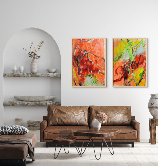 Lerne im geistreich Online-Kurs mit Eva Hoppert Expressive Malerei auf Papier kennen