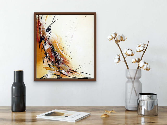 Lerne im geistreich Online-Kurs mit Friederike Meintke Acryl-Abstrakt mit Collage - Einzelbild kennen