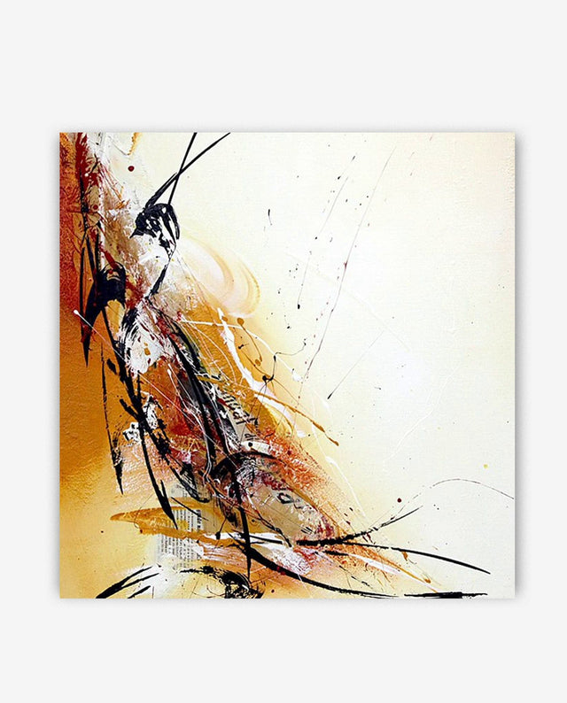 Lerne im geistreich Online-Kurs mit Friederike Meintke Acryl-Abstrakt mit Collage - Einzelbild kennen