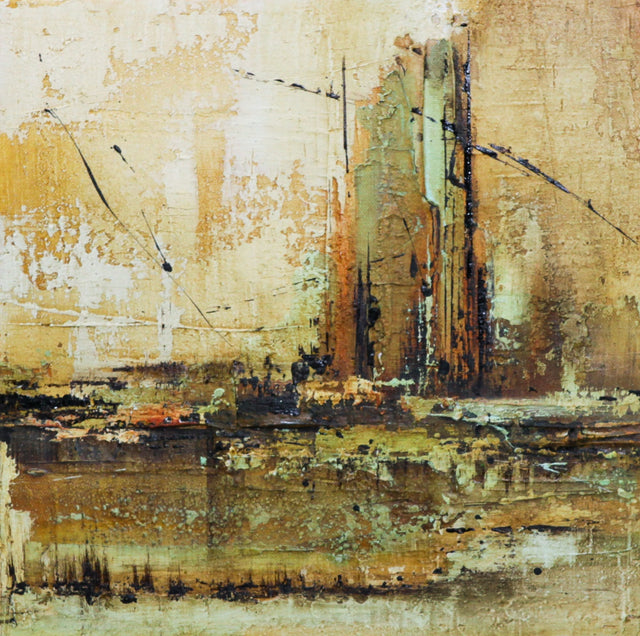 Lerne im geistreich Online-Kurs mit Friederike Meintke Stadt mit Gips, Bitumen und Acryl kennen