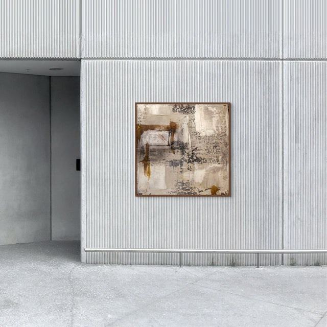 Lerne im geistreich Online-Kurs mit Gabriele Musebrink Baumaterial auf Leinwand. Reduktion. kennen