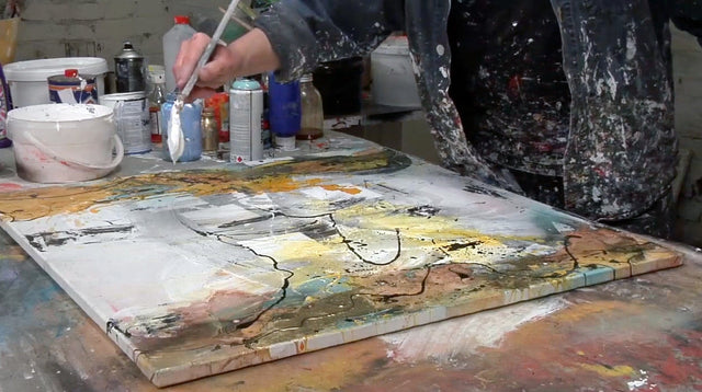 Lerne im geistreich Online-Kurs mit Günther Reil Bitumen, Schellack, Goldpigment... kennen