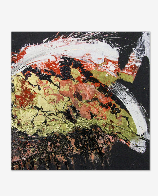 Lerne im geistreich Online-Kurs mit Günther Reil Bitumenfäden auf Goldpigment kennen