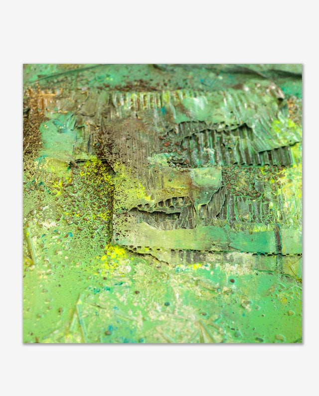 Lerne im geistreich Online-Kurs mit Günther Reil Kartonrippen-Bild in Mischtechnik kennen