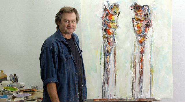 Lerne im geistreich Online-Kurs mit Heinz Felbermair Nass in Nass-Verläufe - Pinseltechniken kennen