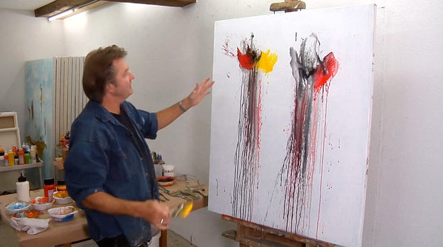 Lerne im geistreich Online-Kurs mit Heinz Felbermair Nass in Nass-Verläufe - Pinseltechniken kennen