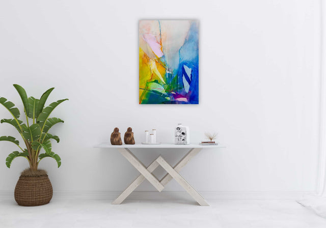 Lerne im geistreich Online-Kurs mit Helga Budde-Engelke Entwicklung eigener Bildideen mit Seidenpapier kennen