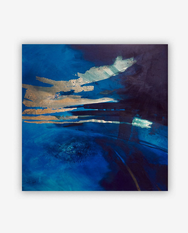 Lerne im geistreich Online-Kurs mit Helga Budde-Engelke Geheimnisvolles Blau auf Gold kennen