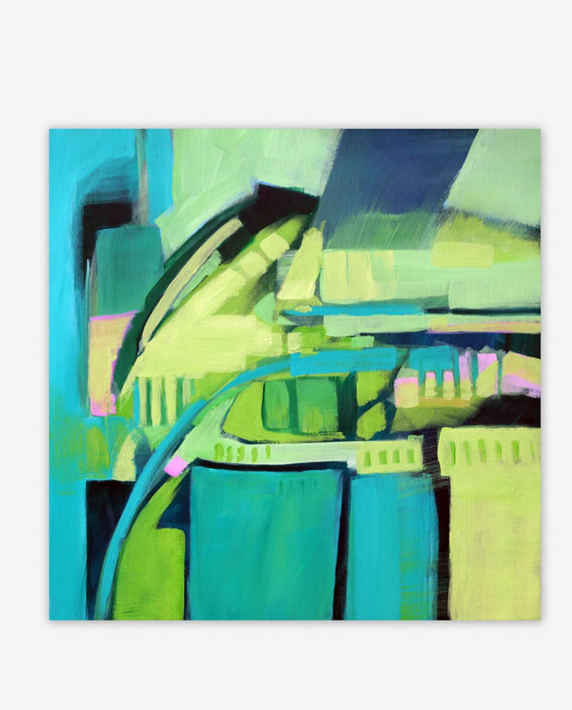 Lerne im geistreich Online-Kurs mit Helga Budde-Engelke Grün – Hellklare Farben und deckender Farbauftrag kennen