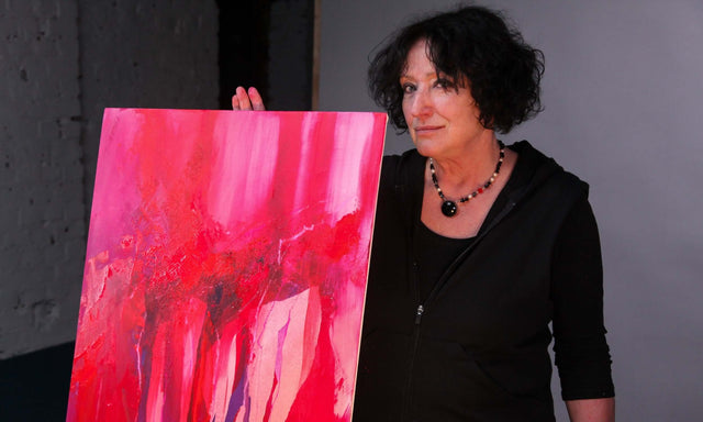 Lerne im geistreich Online-Kurs mit Helga Budde-Engelke Lasurtechnik - monochrome Arbeiten in Rot kennen