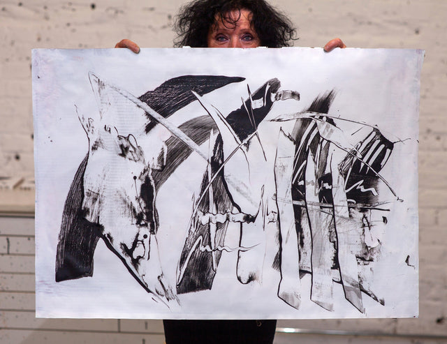 Lerne im geistreich Online-Kurs mit Helga Budde-Engelke Paartanz auf der Leinwand - Pinsel und Colourshaper kennen