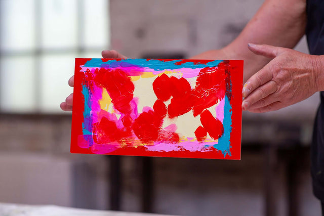 Lerne im geistreich Online-Kurs mit Helga Budde-Engelke Seminar - Hinterglasmalerei in Acryltechnik kennen