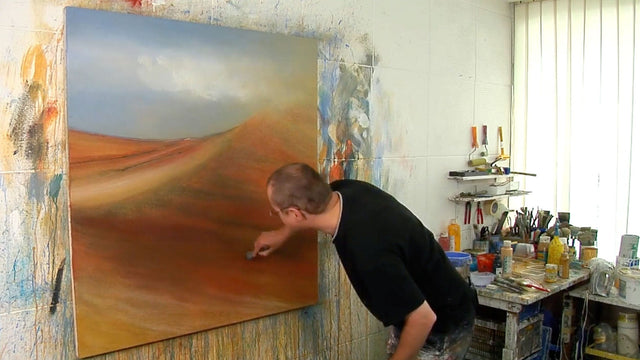 Lerne im geistreich Online-Kurs mit Hinrich Schüler Abstrakte Landschaft mit Hinrich Schüler kennen