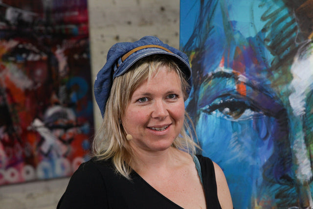 Lerne im geistreich Online-Kurs mit Ilona Griss-Schwärzler Lineares expressives Portrait kennen